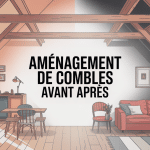 amenagement combles avant apres visuel demi brut demi moderne