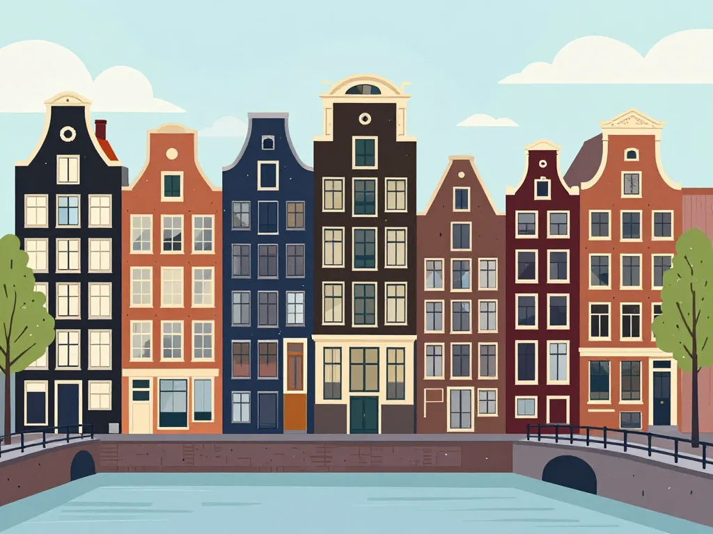 amsterdam maison types quartiers silhouettes
