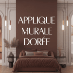 applique dorée ambiance chic dans salon chambre salle de bains