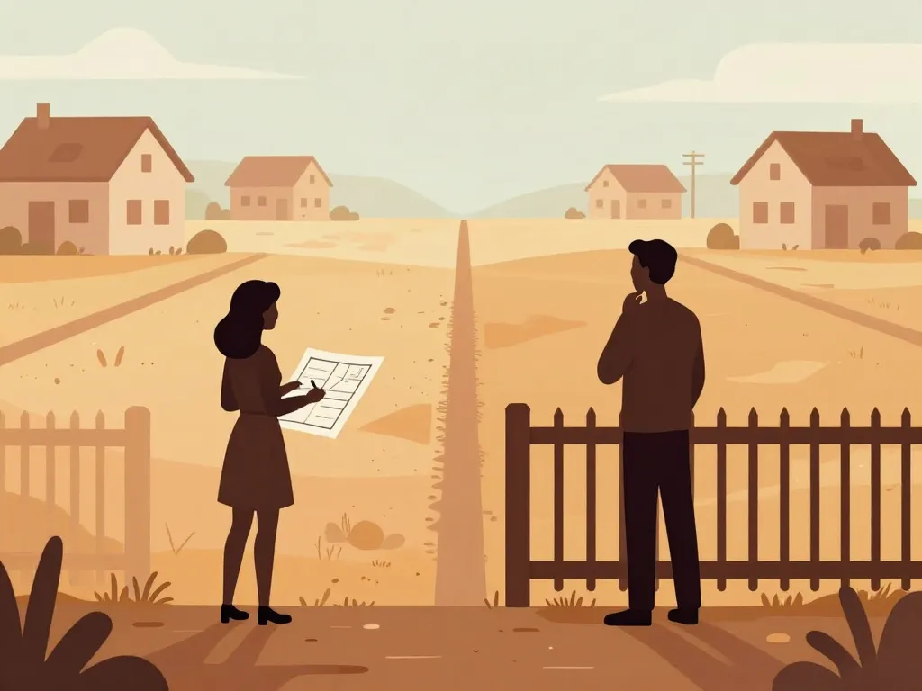 scène bornage terrain de plus de 30 ans voisins limites