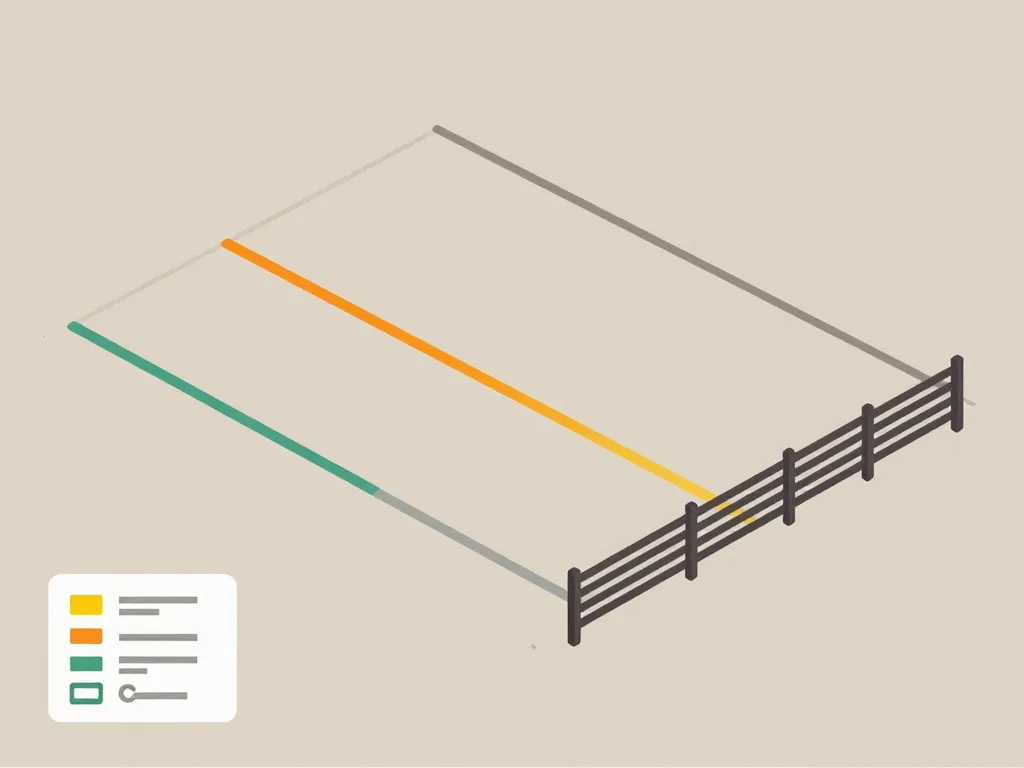 Schéma concept clôture en retrait de la limite séparative