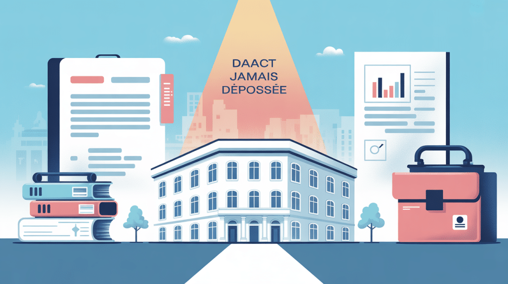 illustration vectorielle daact jamais déposée dossiers immobiliers