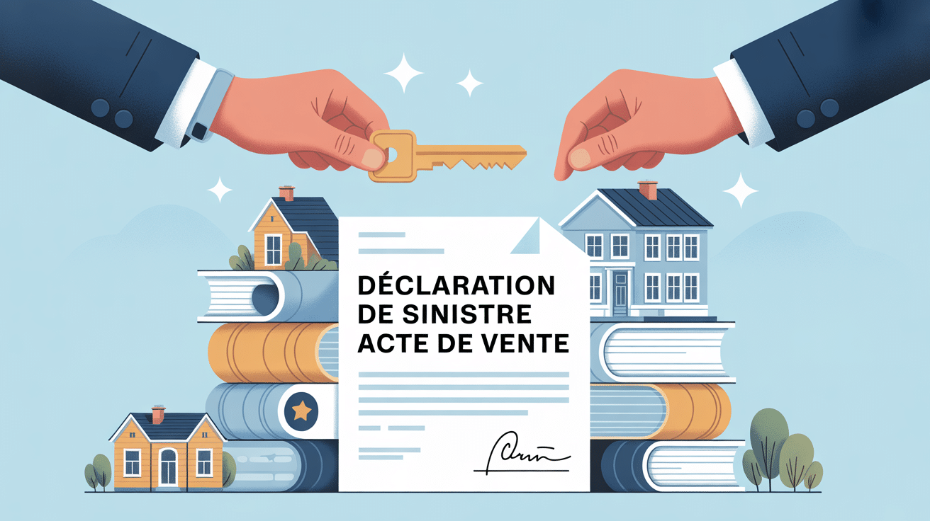 déclaration sinistre acte de vente échange clé documents