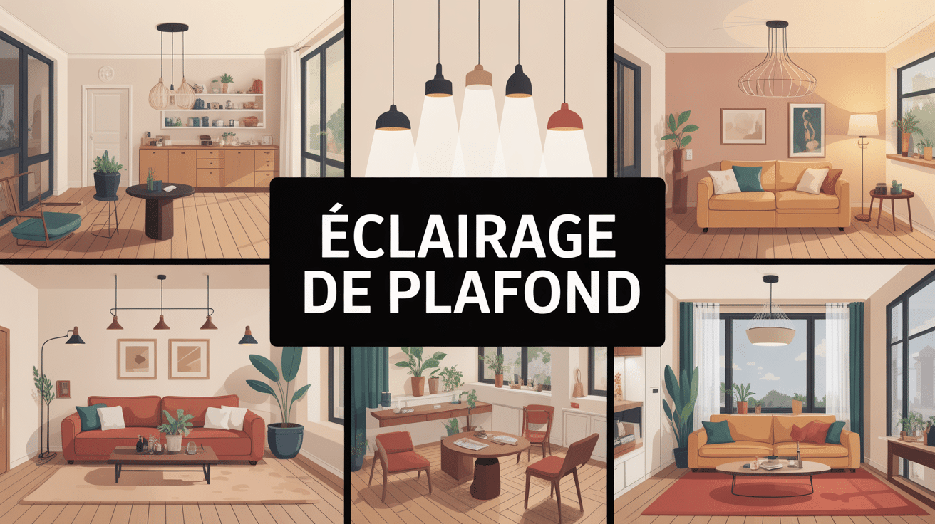 eclairage pour plafond illustration différents luminaires