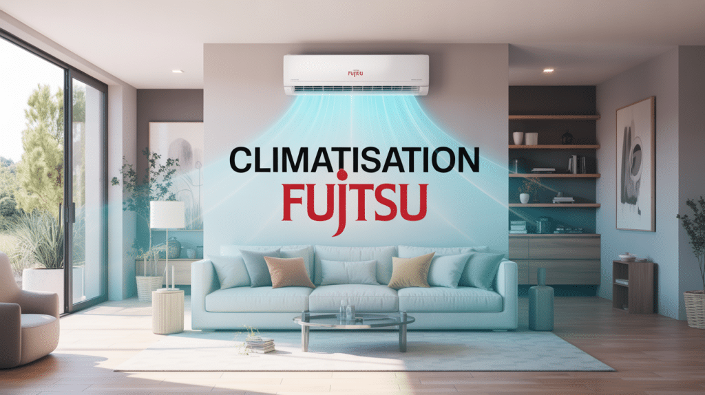 fujitsu climatisation unité en salon moderne