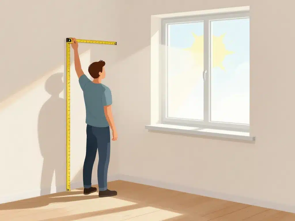 mesure hauteur fenetre sol depuis sol fini mur