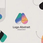 logo abstrait formes géométriques couleur moderne