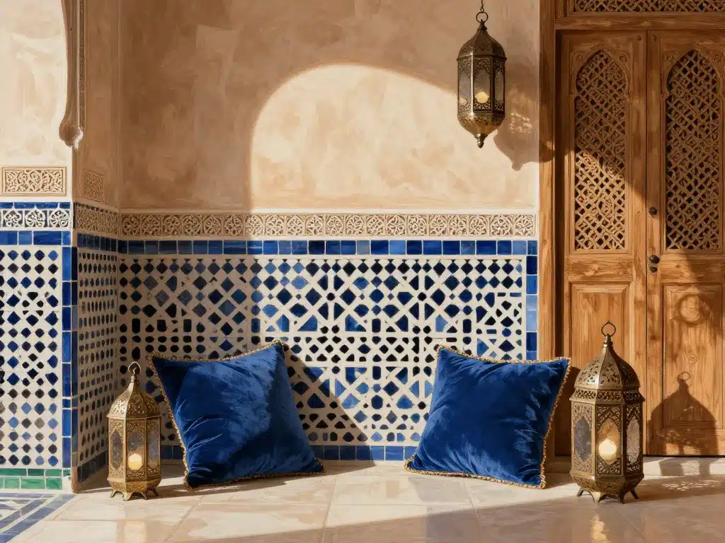 décoration maison marocaine traditionnelle zelliges tadelakt