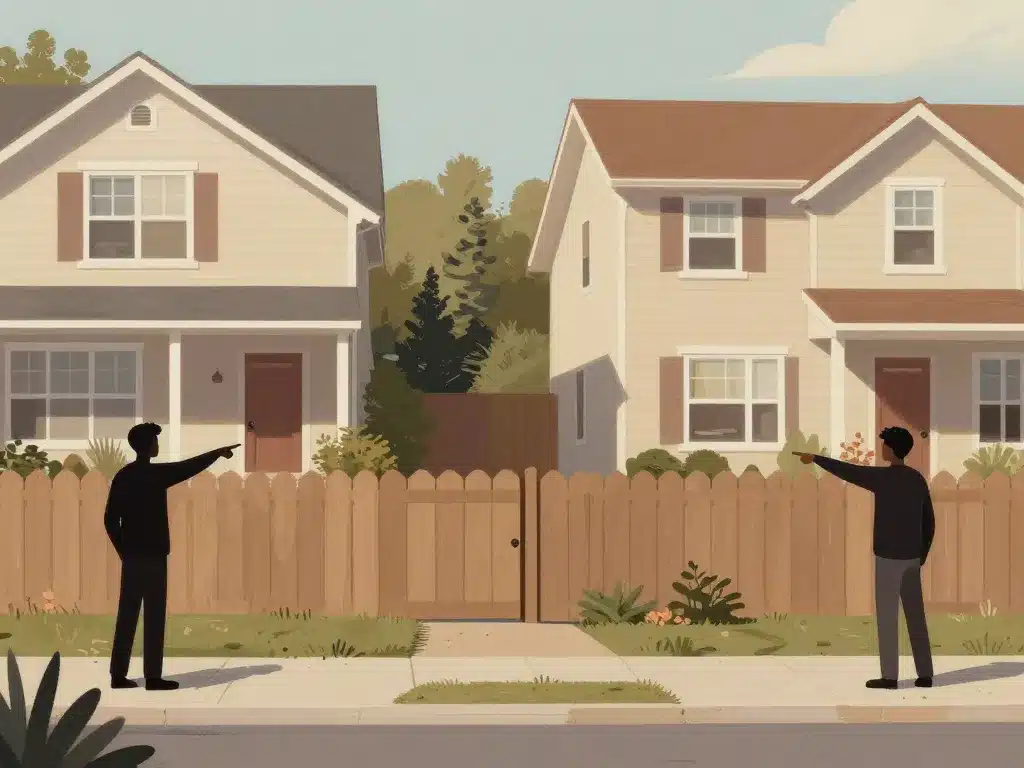 marge d'erreur limite de propriété, situation de litige voisinage et clôture