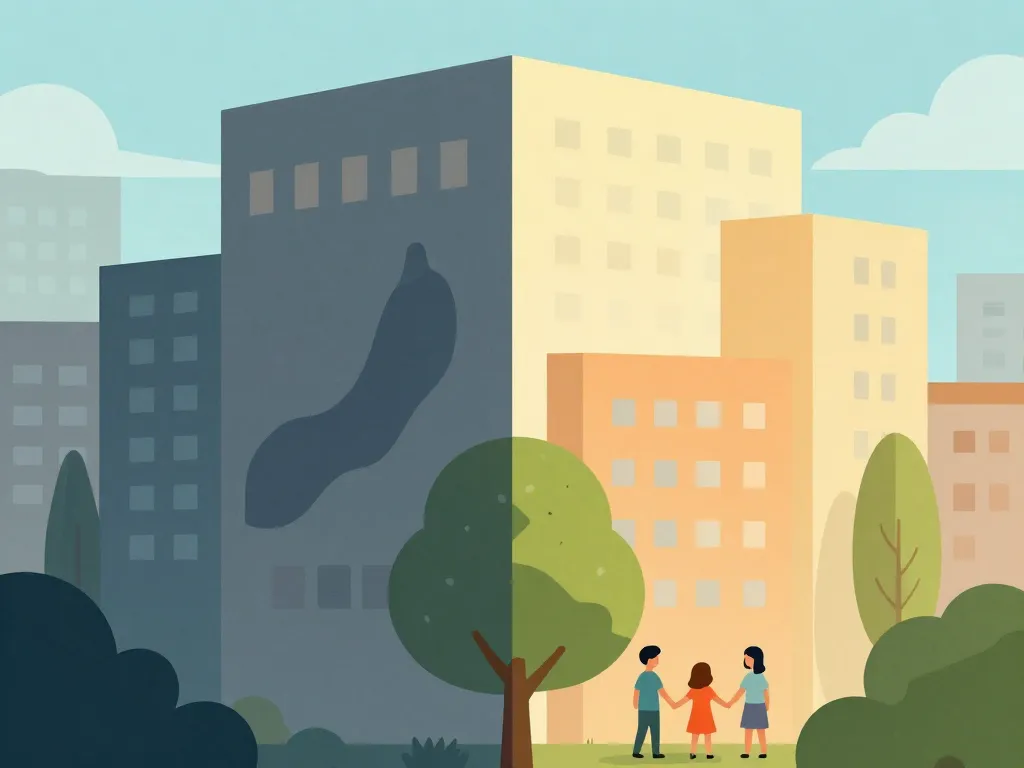 image symbolique meudon la forêt quartier sensible contraste