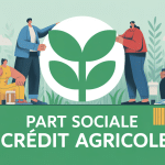 part sociale du credit agricole illustration ambiance coopérative