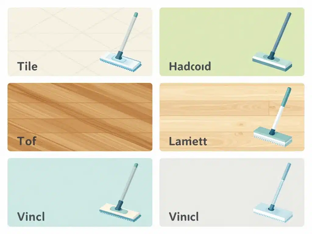 passer la serpillère choix matériel selon type de sol