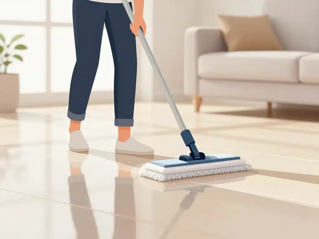 passer la serpillère méthode sans traces sol propre