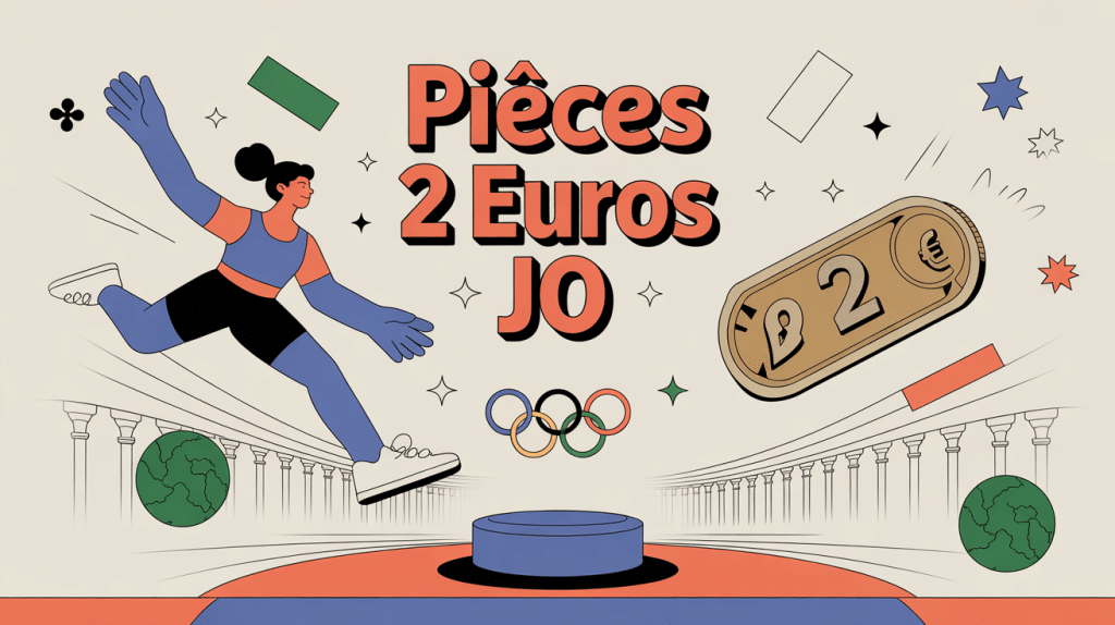 illustration centrale piece 2 euros jo olympique