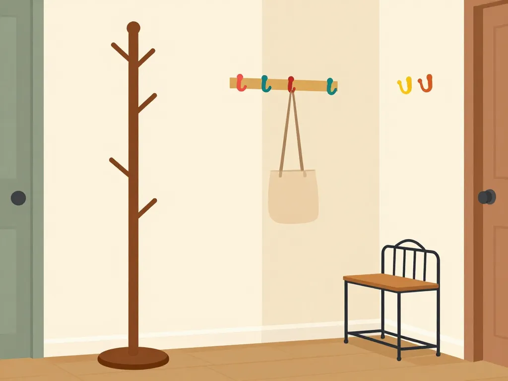 différents porte manteaux vintage adaptés à chaque pièce