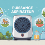 puissance pour aspirateur image centrale avec icônes performance