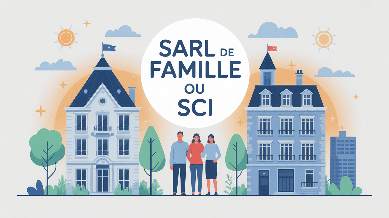 illustration sarl de famille ou sci gestion patrimoine immobilier
