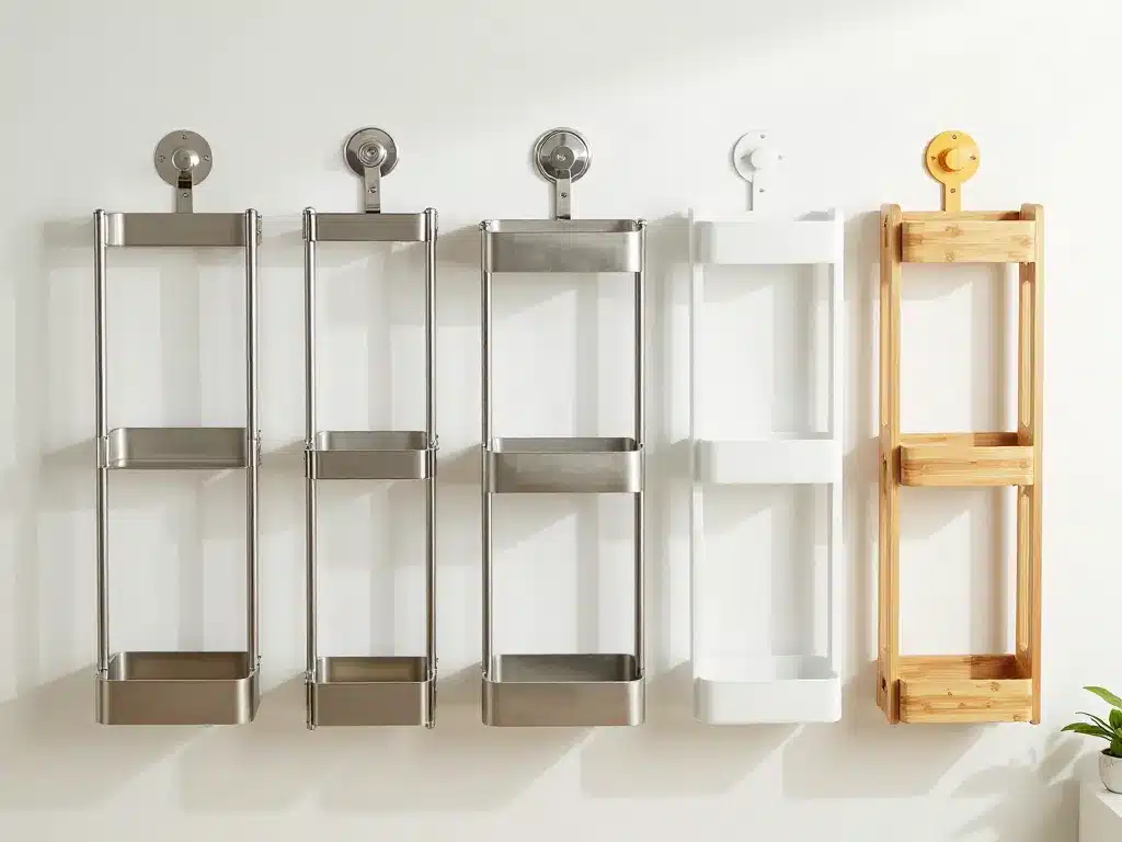 serviteur de douche inox bambou plastique comparatif