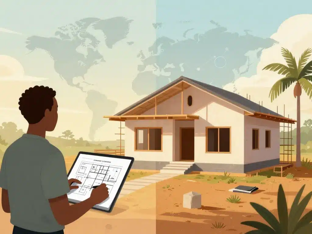 Diaspora supervision congo maison chantier