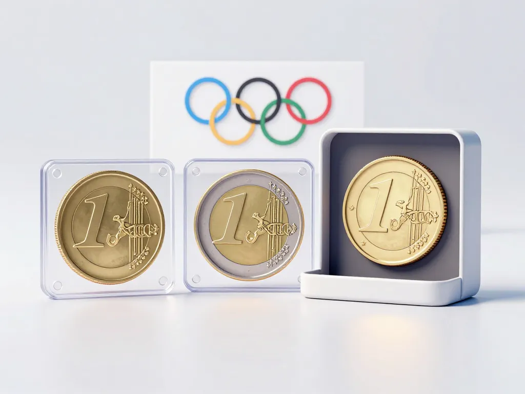 différents tirages et coffrets 2 euros jo 2024