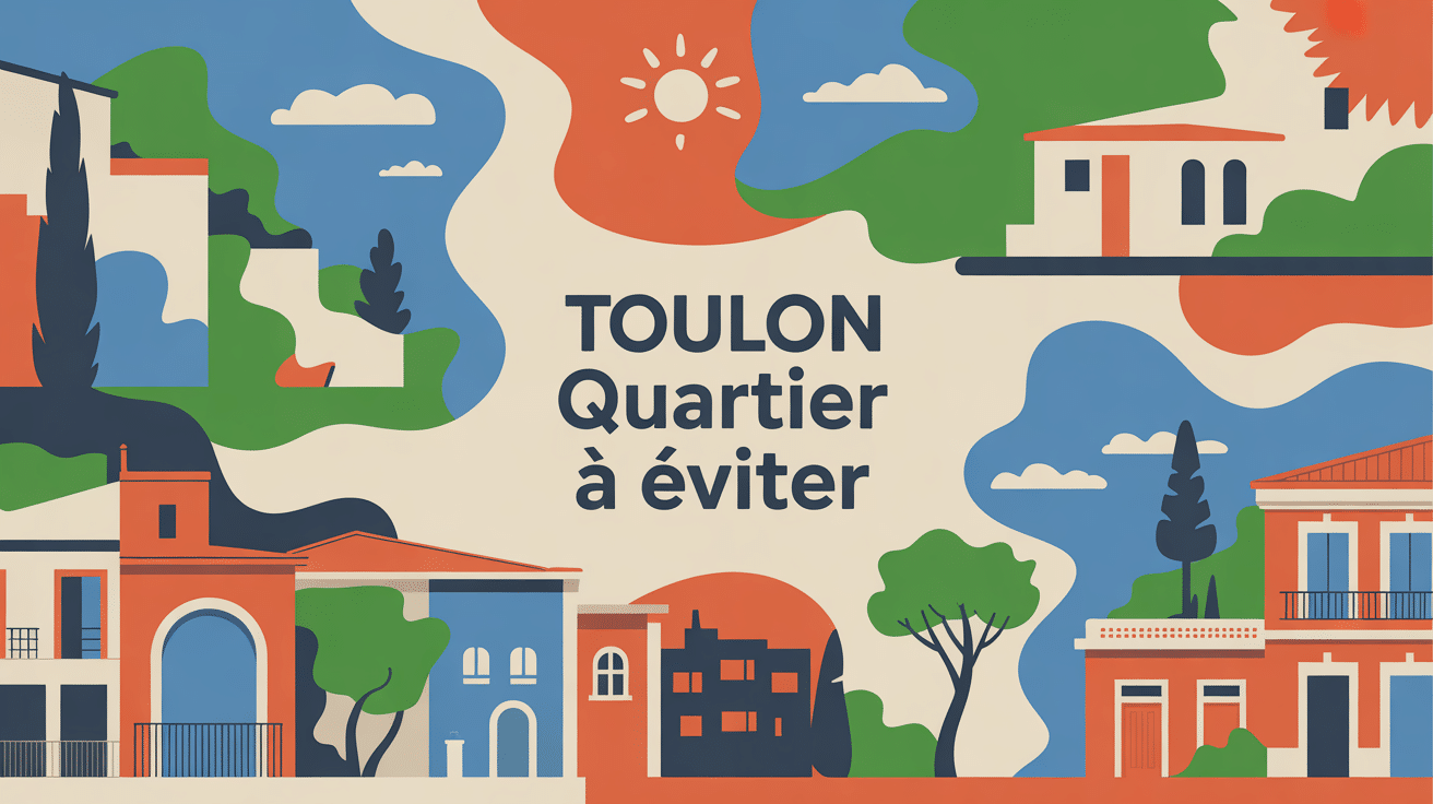 ville toulon quartier à éviter illustration vectorielle