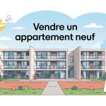 vendre appartement neuf illustration stylisée