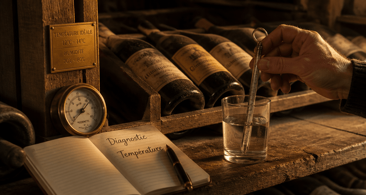 Cave à vin problème température thermomètre