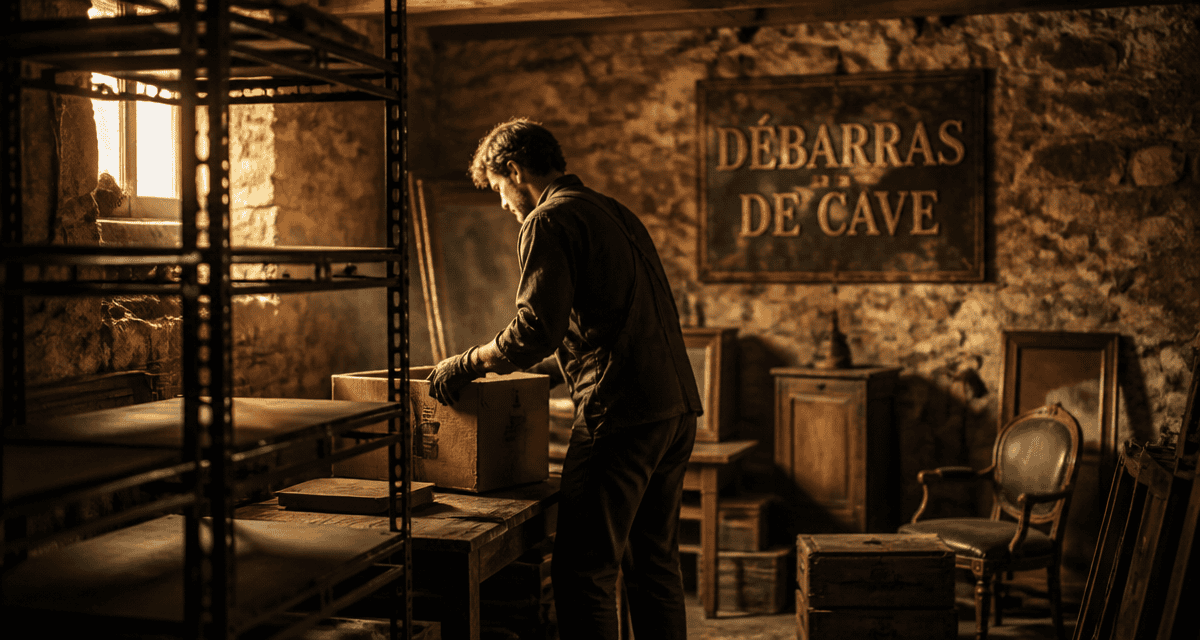 débarras cave tri cartons meubles