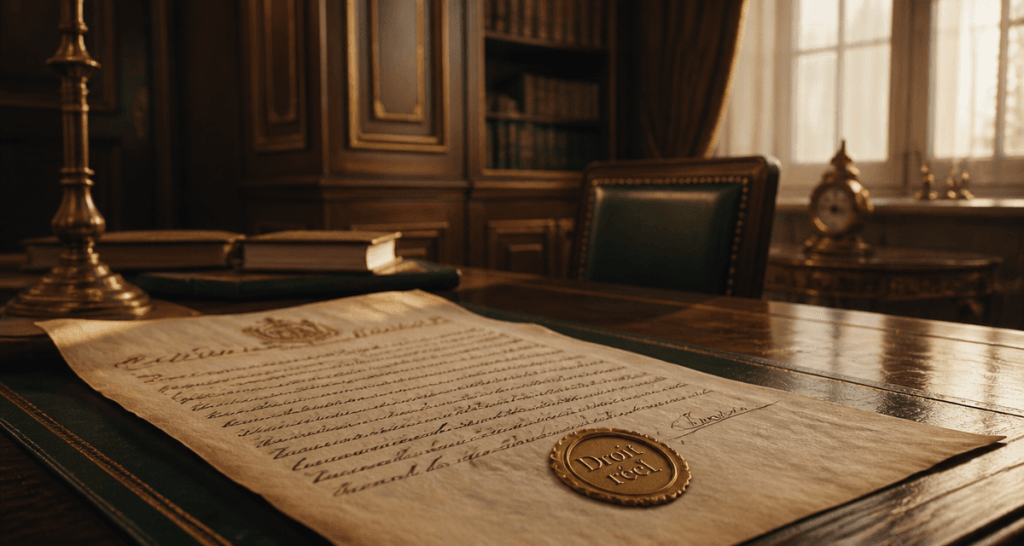 droit réel def acte notarié ancien