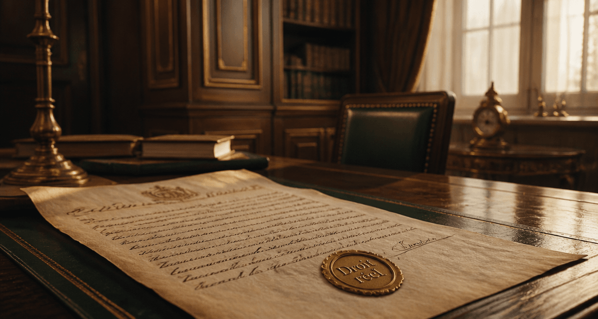 droit réel def acte notarié ancien
