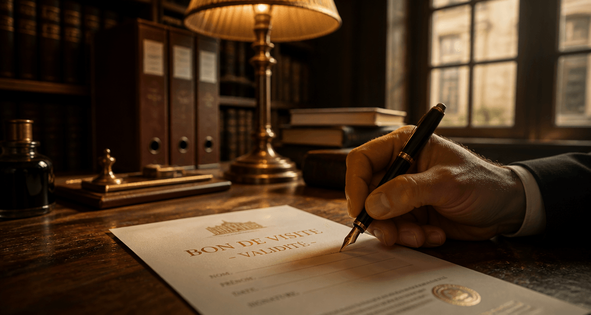 Durée de validité d'un bon de visite agence immobilière signature