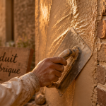 enduit sur brique mur ancien