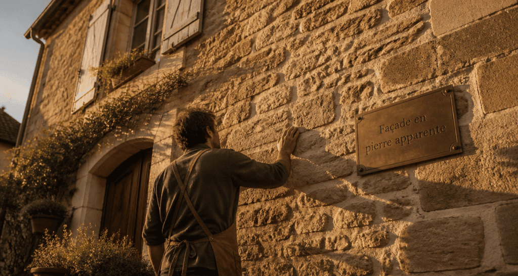 facade pierre apparente maison ancienne artisan