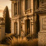 maison pierre de taille élégante au soleil