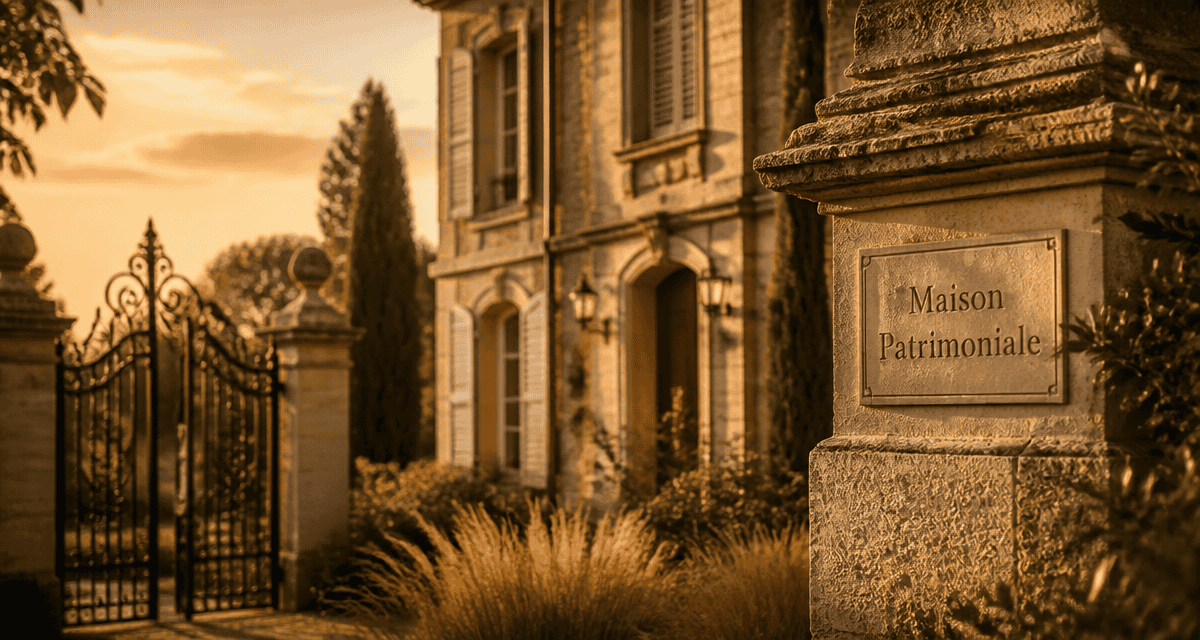 maison pierre de taille élégante au soleil