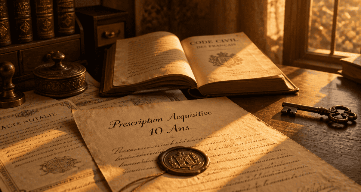 prescription acquisitive 10 ans bureau notaire
