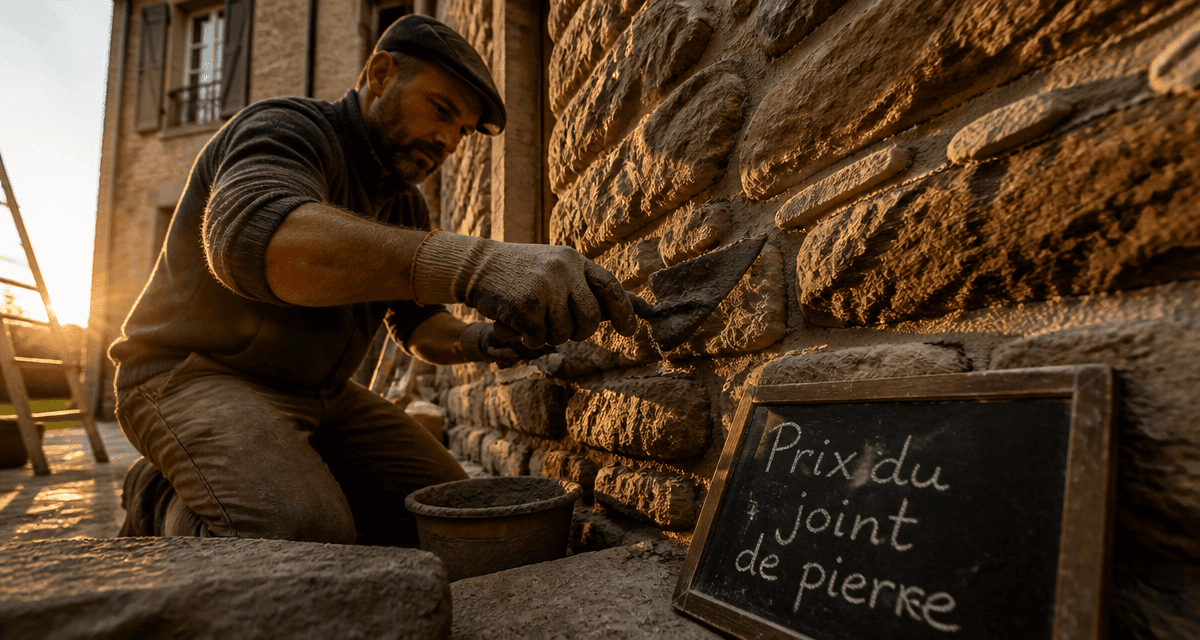 prix joint de pierre au m2 mur ancien rejointoiement