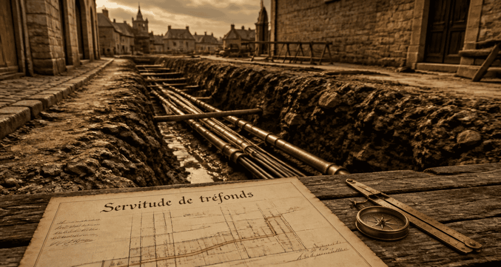 servitude de trefond tranchée terrain