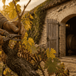 Scène viticole vinicole vigne et cave
