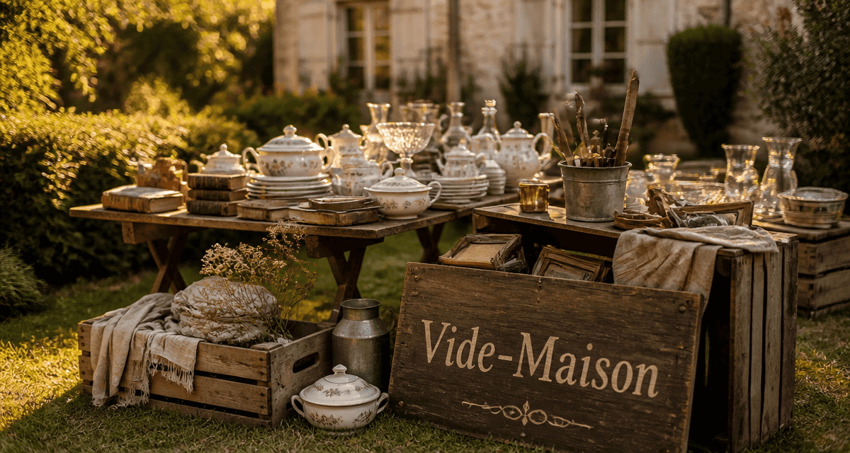 vide maison Loiret tables objets anciens
