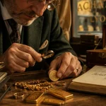 achat or à lyon métaux précieux européens expert examine pièce or