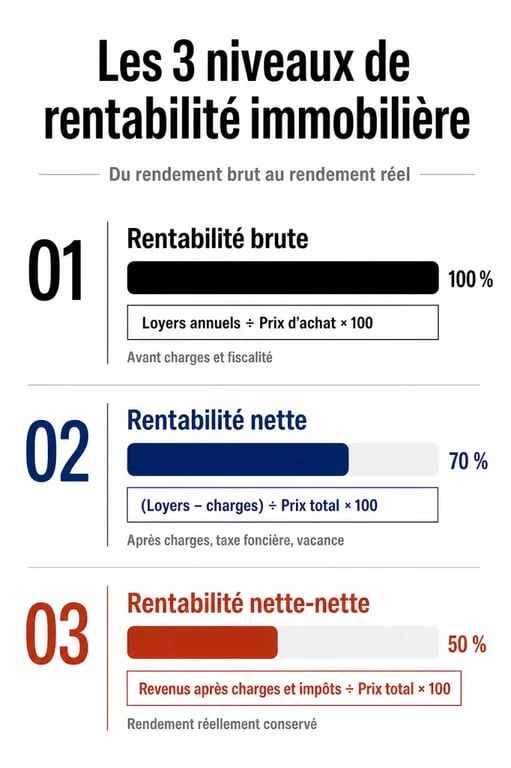 Calcul des différents types de rentabilité pour devenir investisseur immobilier
