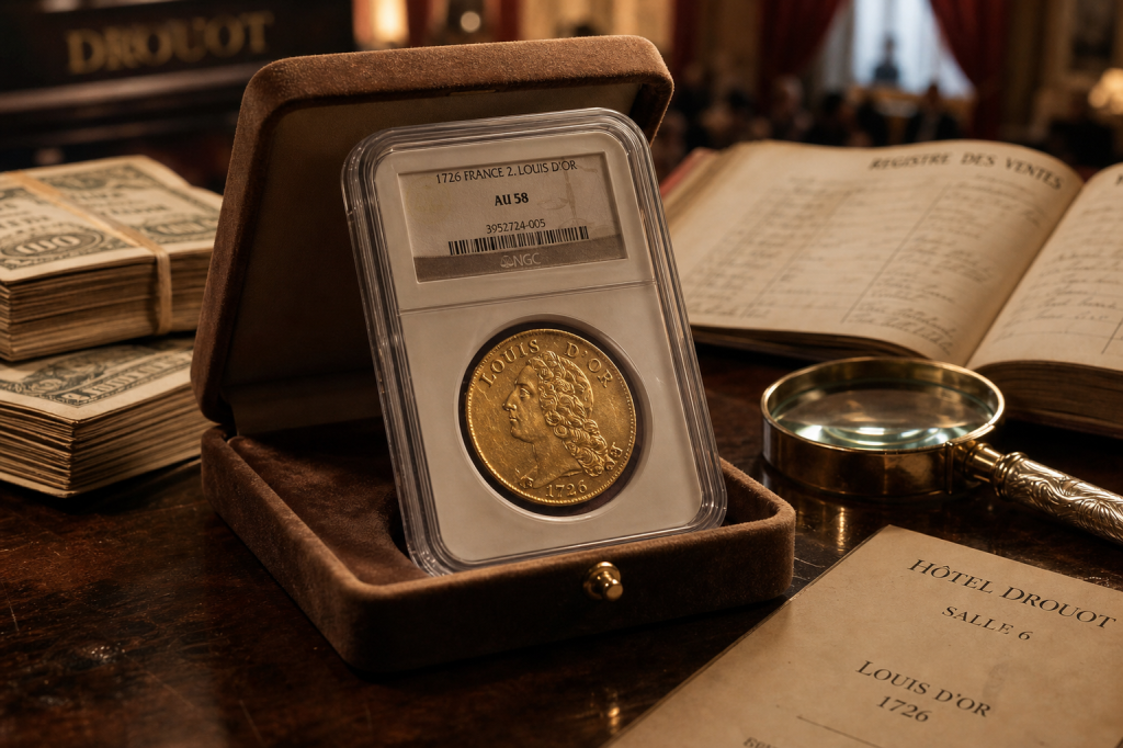 Louis d or le plus cher : Louis d’or record 600 000 € en slab