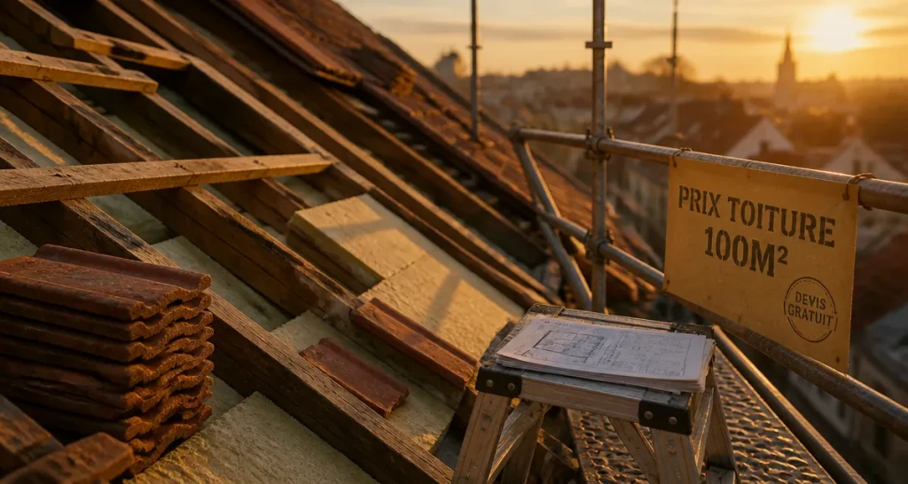 Prix d une toiture 100m2 : toiture en rénovation