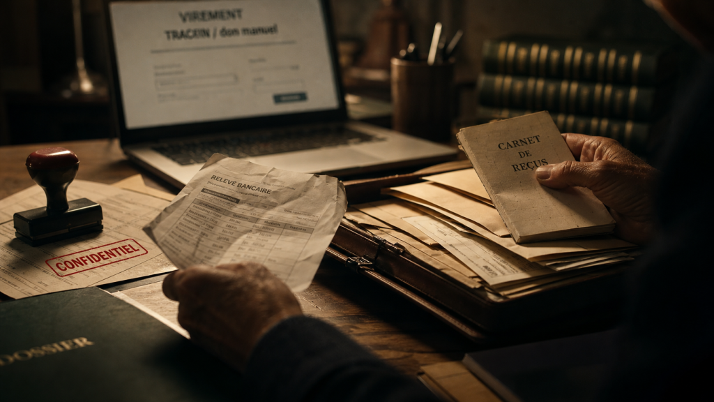 Virement bancaire controle fiscal : documents et relevé bancaire