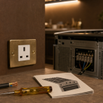 Branchement cuisinière électrique 32A : terre, câble 6 mm², testeur de tension