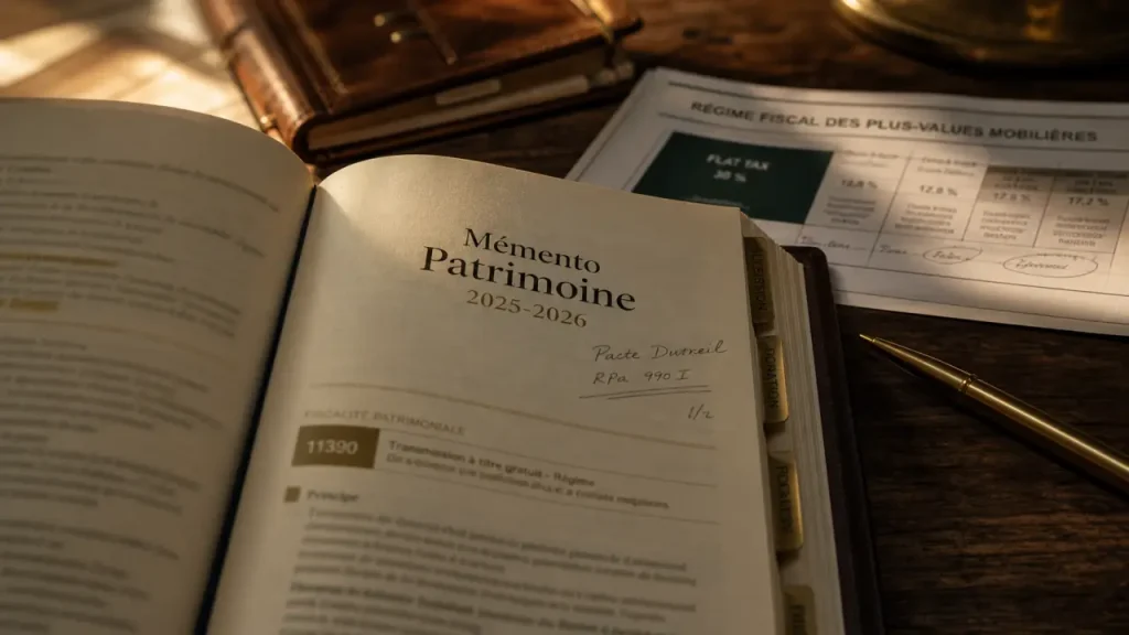 Mémento Patrimoine 2025-2026 : ce qu’il couvre vraiment et pour qui l’achat se justifie