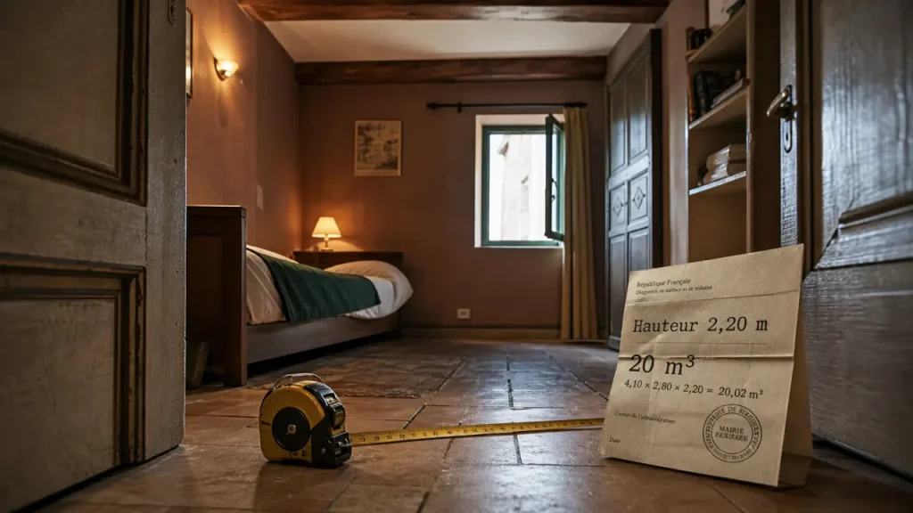 Taille minimum d une chambre : 9 m², hauteur 2,20 m, volume 20 m³