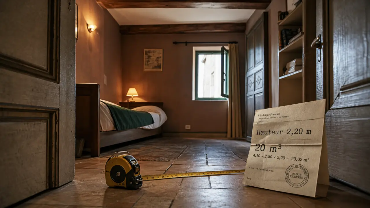 Taille minimum d une chambre : 9 m², hauteur 2,20 m, volume 20 m³