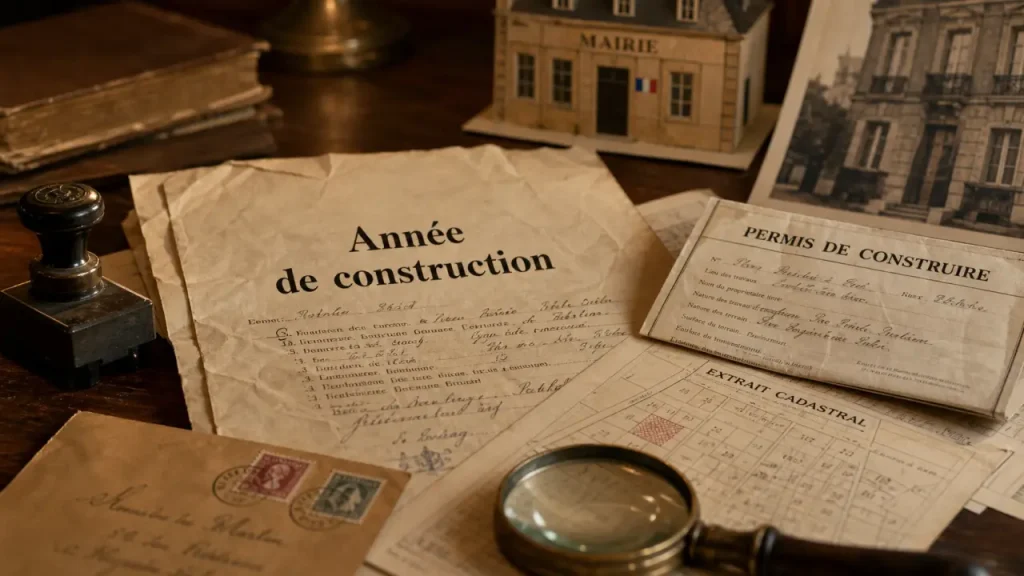 Année de construction d’un immeuble : cadastre, mairie et archives pour la retrouver